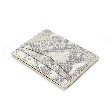 Luxury Python Leather Business Card Holder for Men