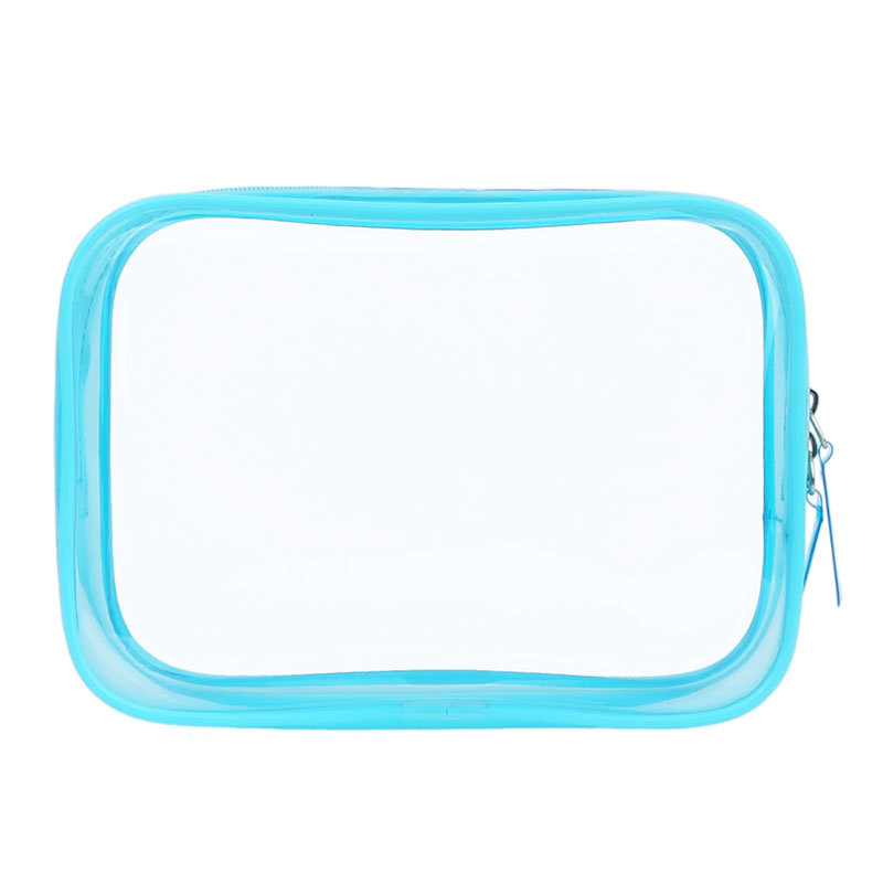 Custom Logo Waterproof Transparent PVC Zip Bag Make Up Gift Travel Pink Toiletry Bag Fashion Clear Plastic Cosmetic Makeup Bags