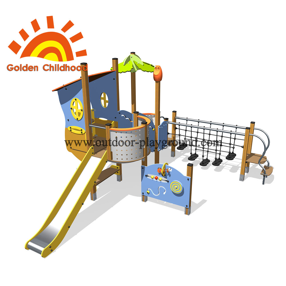 Balance Slide Tower Outdoor Playground Equipment For Sale