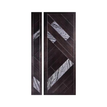 Italian style stone security door panel