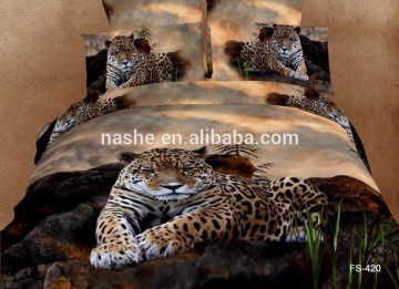 TIGER 3d bedding set/ Jaquar Animal 3D bedding set / cotton bedding set