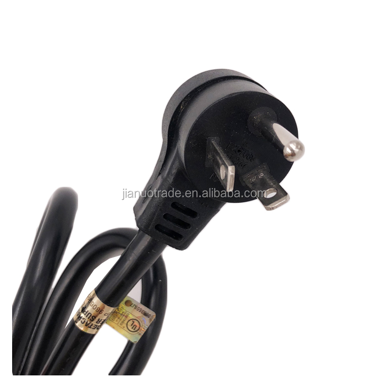 90 degree Angled NEMA 7-15P plug Industrial Power cord 15Amp customizable