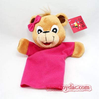 bear with t-shirt hand puppet