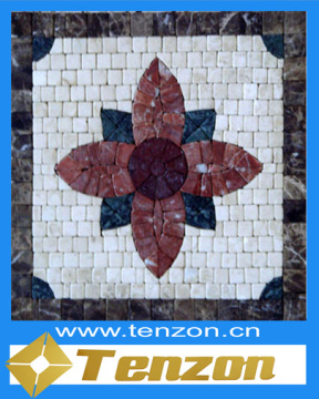 Rosa Verona Flower Mosaic Medallion