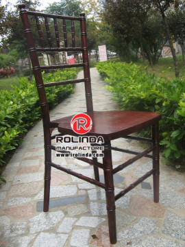 Dark Mahogany Hight Quality Wood Wedding Chivari Chair