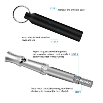 Silbato de entrenamiento para perros con clicker