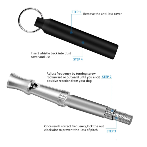 Fischio di addestramento per cani con clicker