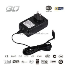 Switching power DC adaptors with cable transformer DC power supplies