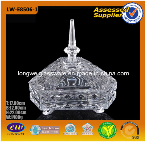 Hot Custom Made Glass Jars (LW-E8506-1)