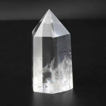 自然透明的石英点愈合水晶