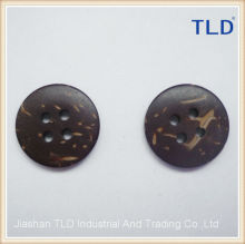 four holes flat back coconut buttons