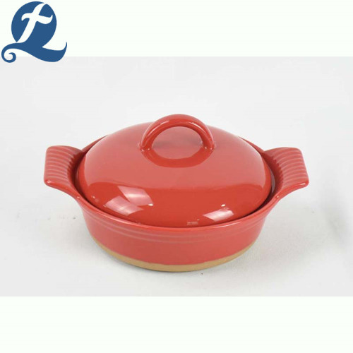 Teglia da forno Stoviglie in ceramica di vendita calda con coperchio