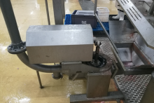 Pump system used in slaughterhouse