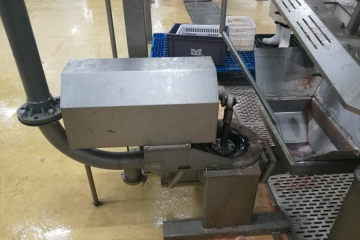 Pump system used in slaughterhouse