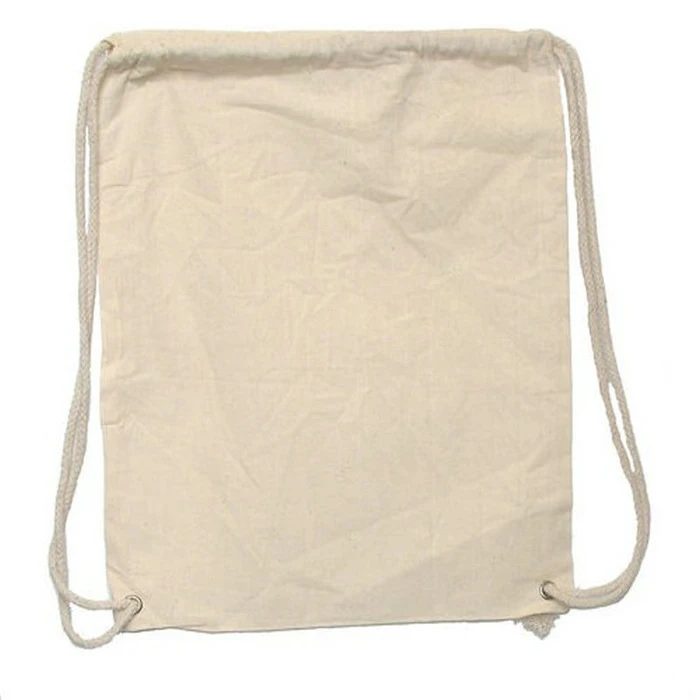 100% Cotton Canvas Bag, with Inside or Outside Pouch