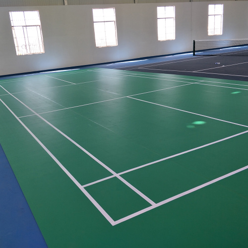 competición profesional uso cancha de bádminton de PVC