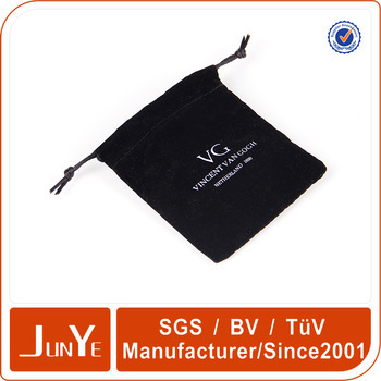 customized logo wholesale grey gift pouch cloth bag