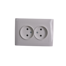EU Style Double Wall Socket Switch