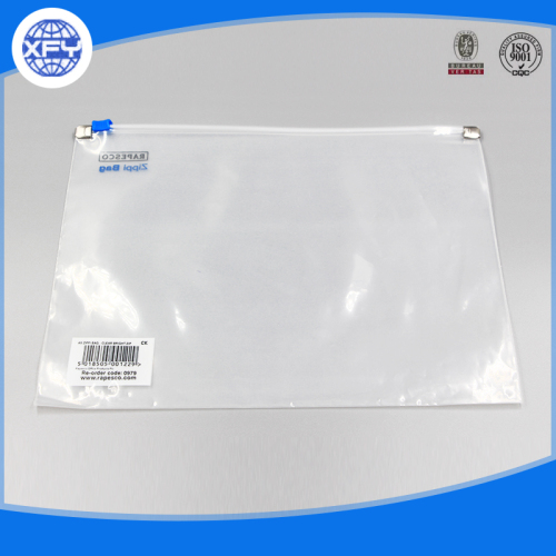 Custom Transparent Waterproof Clear Zipper Plastic PVC Bag