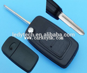 Chery Tiggo car keys 2 button flip remote control keyless fob replacement blank cover