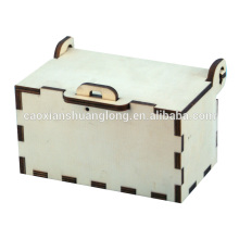 Laser engraving cheap knockdown wooden box