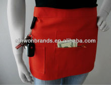 red colour apron