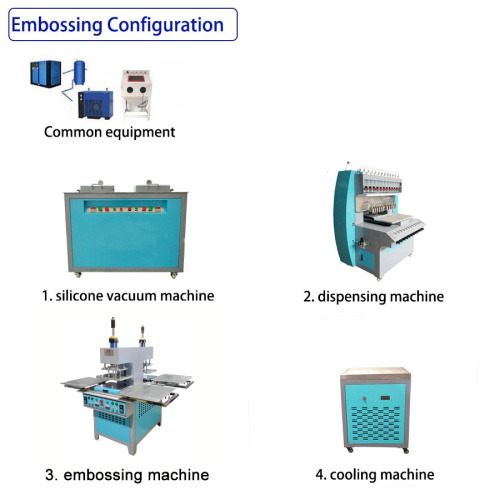 Silicone Label Logo Forming Machine For Garment Clothes