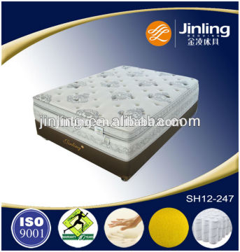 Deluxe spring mattress with memory topper