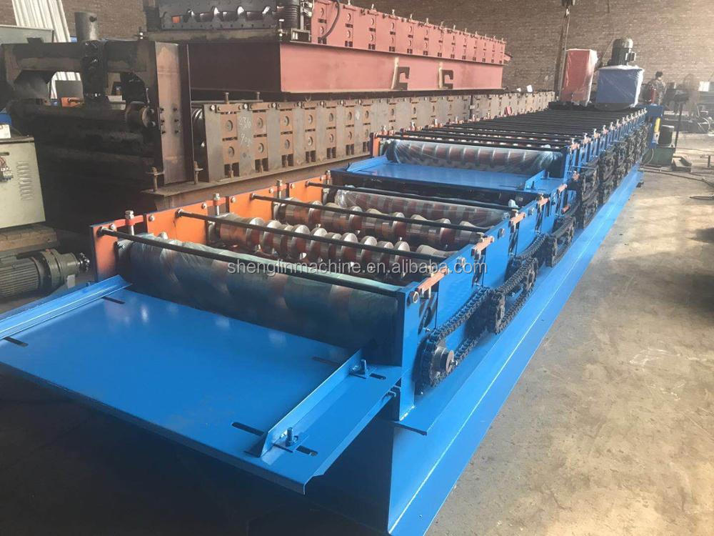 ibr 686 and corrugated 762 double layer roll forming machine for roof and wall