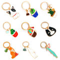 Zinc Alloy Metal Custom Soft Hard Enamel Keychains