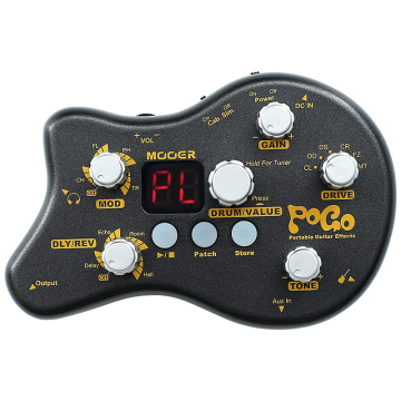 Portable Guitar Multi-effects Processor Pedal with 15 Effects & 40 Drum Rhythms