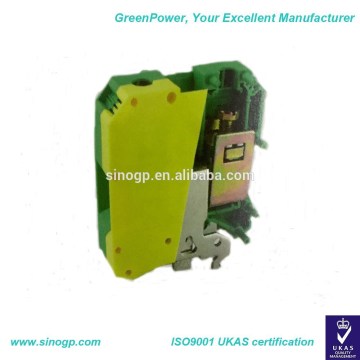 Ground terminal blocks/DIN rails screw clamp terminal blocks