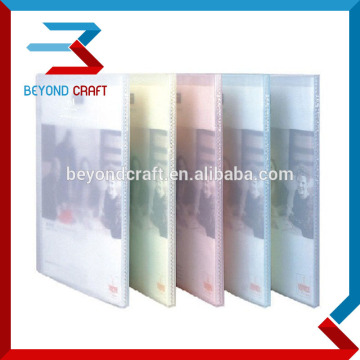 US paper size PP clear pocket folder display file pocket