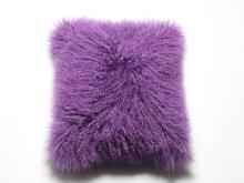 Soft Mongolian Sheepskin Fur Cushion