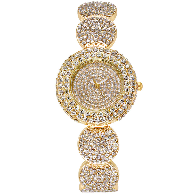 Wholesale Gold 18K Plating Classic Quartz Watch Stainless Steel Watches For Women