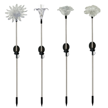 Color Changing LED Flower Stake Garden Ornaments - Wholesale Chrysanthemum, Sunflower, Rose, Lily
