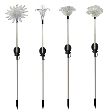 Color Changing LED Flower Stake Garden Ornaments - Wholesale Chrysanthemum, Sunflower, Rose, Lily