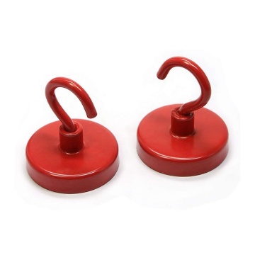 32mm TS16949 Certified Neodym Magnet Red hanging Hook