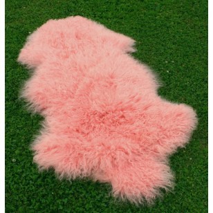 Curly Lamb Shearling Leather Fur Pelt