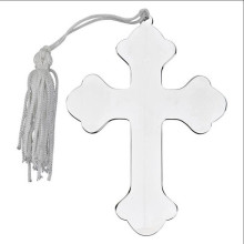 Yiwu Aceon Stainless Steel Personalized New Year Gift Cross Ornament with Tassel