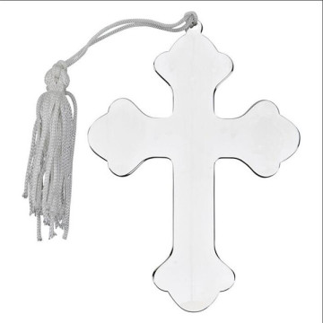 Yiwu Aceon Stainless Steel Personalized New Year Gift Cross Ornament with Tassel
