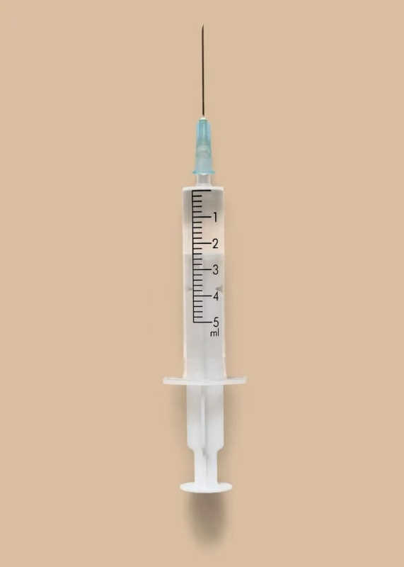 Single-Use Medical Syringe with Needle