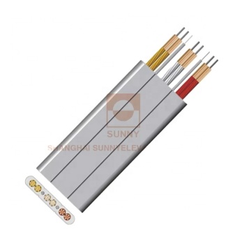 High Precision Flat Used Fiber Optic Shielding Elevator Travelling Cable