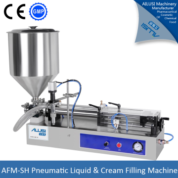 Pneumatic liquid filling machine cream filler