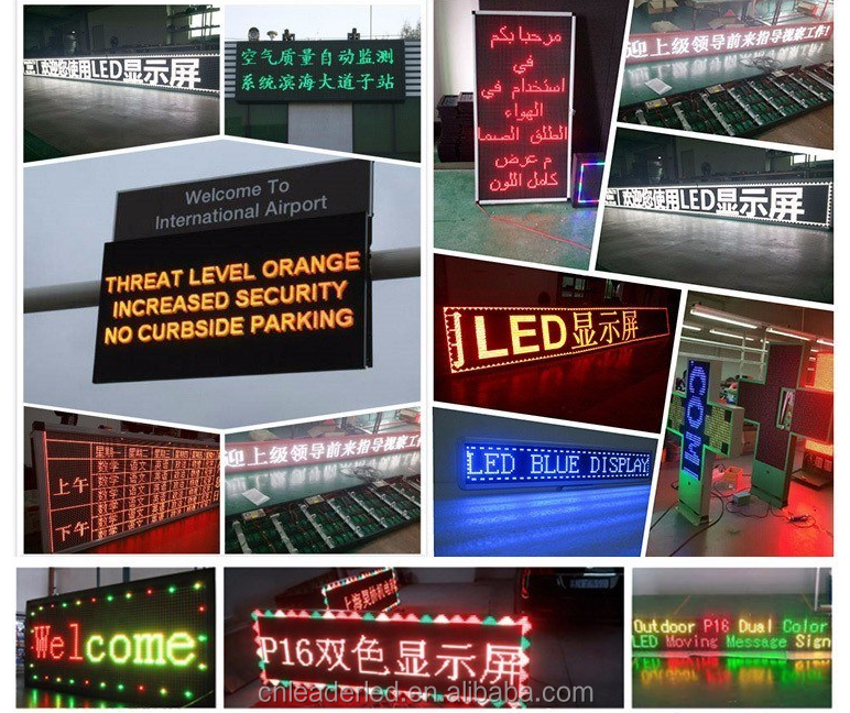 Costom size Programmable LED Open Running Scrolling Message Display Sign Board P10