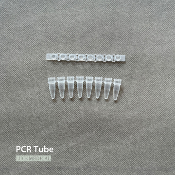 PCR Tube 8-Strip With Attached Caps