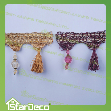 Various colors Curtain Lace Tassel Fringes and Trims for Curtains Decorations