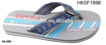 Hot model good quality men's eva flat flip flops