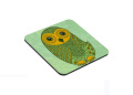 Green Mystic Owl PVC Untersetzer