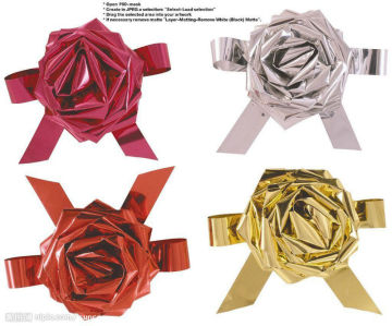 Fashion rose PP ribbon bow for gift packaging